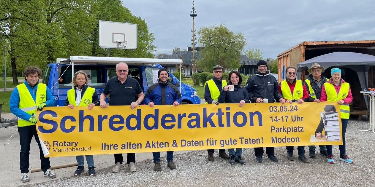 Alte Akten und Daten für gute Taten: Rotary und Dorr Aktenvernichtung